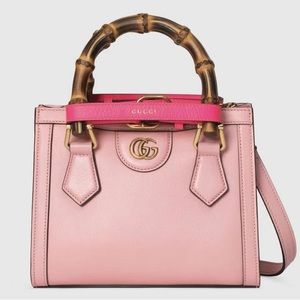 Brand new Authentic Gucci pink Diana mini tote bag